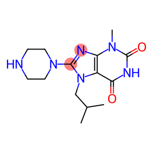 7-Isobutyl-3-methyl-8-piperazin-1-yl-3,7-dihydro-purine-2,6-dione
