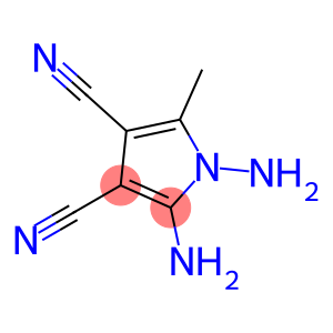 1H-Pyrrole-3,4-dicarbonitrile,  1,2-diamino-5-methyl-