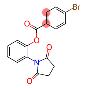 2-(2,5-dioxo-1-pyrrolidinyl)phenyl 4-bromobenzoate