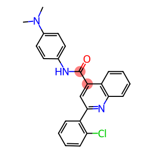 2-(2-chlorophenyl)-N-[4-(dimethylamino)phenyl]-4-quinolinecarboxamide