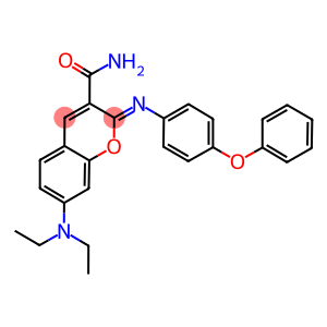 7-(diethylamino)-2-[(4-phenoxyphenyl)imino]-2H-chromene-3-carboxamide