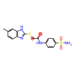 Acetamide, N-[4-(aminosulfonyl)phenyl]-2-[(6-methyl-1H-benzimidazol-2-yl)thio]-