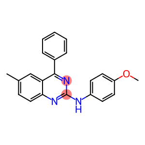 2-Quinazolinamine, N-(4-methoxyphenyl)-6-methyl-4-phenyl-