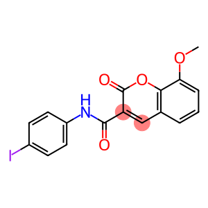 2H-1-Benzopyran-3-carboxamide, N-(4-iodophenyl)-8-methoxy-2-oxo-