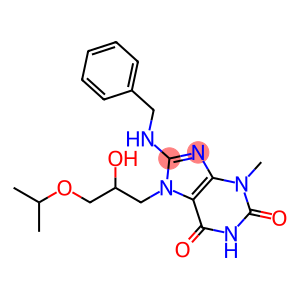 8-(benzylamino)-7-(2-hydroxy-3-isopropoxypropyl)-3-methyl-3,7-dihydro-1H-purine-2,6-dione