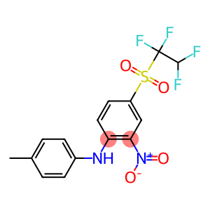 N-(4-methylphenyl)-2-nitro-4-[(1,1,2,2-tetrafluoroethyl)sulfonyl]aniline
