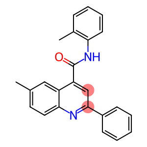 6-methyl-N-(2-methylphenyl)-2-phenylquinoline-4-carboxamide