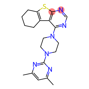 [1]Benzothieno[2,3-d]pyrimidine, 4-[4-(4,6-dimethyl-2-pyrimidinyl)-1-piperazinyl]-5,6,7,8-tetrahydro-