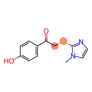 1-(4-HYDROXYPHENYL)-2-[(1-METHYL-1H-IMIDAZOL-2-YL)THIO]ETHANONE