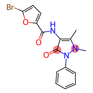 5-bromo-N-(1,5-dimethyl-3-oxo-2-phenyl-2,3-dihydro-1H-pyrazol-4-yl)-2-furamide