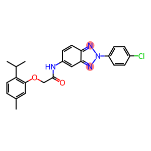 N-[2-(4-chlorophenyl)-2H-1,2,3-benzotriazol-5-yl]-2-(2-isopropyl-5-methylphenoxy)acetamide