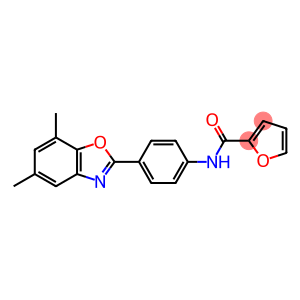 N-[4-(5,7-dimethyl-1,3-benzoxazol-2-yl)phenyl]-2-furamide