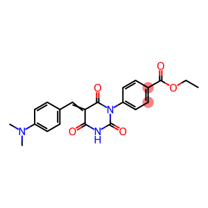 ethyl 4-(5-[4-(dimethylamino)benzylidene]-2,4,6-trioxotetrahydro-1(2H)-pyrimidinyl)benzoate