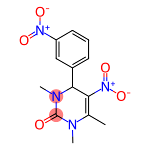 5-nitro-4-{3-nitrophenyl}-1,3,6-trimethyl-3,4-dihydro-2(1H)-pyrimidinone