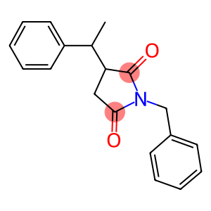 1-benzyl-3-(1-phenylethyl)-2,5-pyrrolidinedione