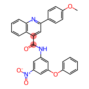 N-{3-nitro-5-phenoxyphenyl}-2-(4-methoxyphenyl)-4-quinolinecarboxamide