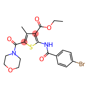 ethyl 2-[(4-bromobenzoyl)amino]-4-methyl-5-(4-morpholinylcarbonyl)-3-thiophenecarboxylate
