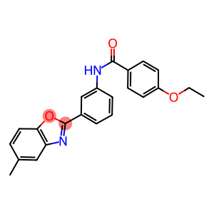 4-ethoxy-N-[3-(5-methyl-1,3-benzoxazol-2-yl)phenyl]benzamide