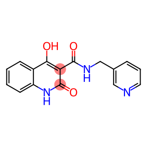 3-Quinolinecarboxamide, 1,2-dihydro-4-hydroxy-2-oxo-N-(3-pyridinylmethyl)-