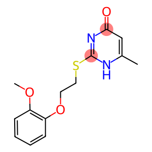 2-{[2-(2-methoxyphenoxy)ethyl]sulfanyl}-6-methyl-4(1H)-pyrimidinone