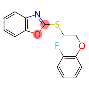 2-({2-[(2-fluorophenyl)oxy]ethyl}sulfanyl)-1,3-benzoxazole