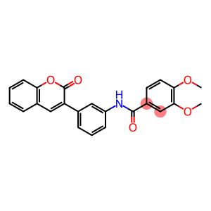 3,4-dimethoxy-N-[3-(2-oxo-2H-chromen-3-yl)phenyl]benzamide