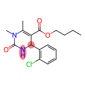 butyl 4-(2-chlorophenyl)-1,6-dimethyl-2-oxo-1,2,3,4-tetrahydropyrimidine-5-carboxylate