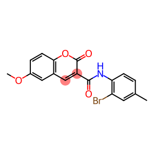 N-(2-bromo-4-methylphenyl)-6-methoxy-2-oxo-2H-chromene-3-carboxamide