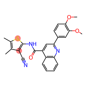 N-(3-cyano-4,5-dimethyl-2-thienyl)-2-(3,4-dimethoxyphenyl)-4-quinolinecarboxamide