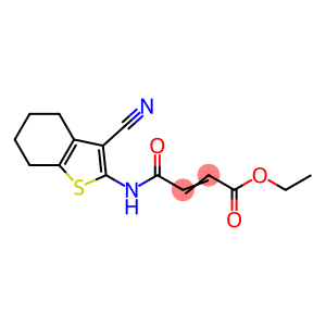 ethyl 4-[(3-cyano-4,5,6,7-tetrahydro-1-benzothien-2-yl)amino]-4-oxo-2-butenoate