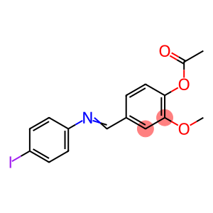 4-{[(4-iodophenyl)imino]methyl}-2-methoxyphenyl acetate