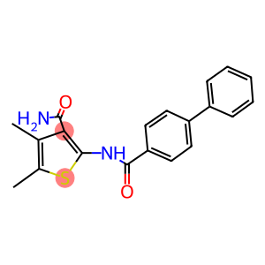 2-[([1,1'-biphenyl]-4-ylcarbonyl)amino]-4,5-dimethyl-3-thiophenecarboxamide