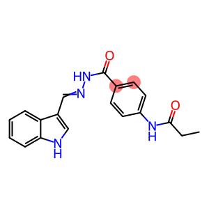 N-(4-{[2-(1H-indol-3-ylmethylene)hydrazino]carbonyl}phenyl)propanamide