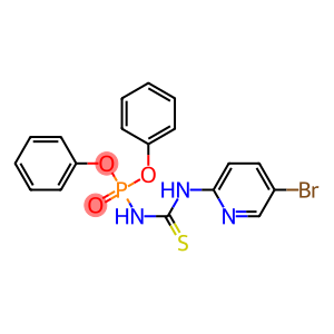 Phosphoramidic acid,[(5-bromo-2-pyridyl)thiocarbamoyl]-, diphenyl ester (7CI,8CI)