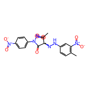 (4E)-5-methyl-4-[2-(4-methyl-3-nitrophenyl)hydrazinylidene]-2-(4-nitrophenyl)-2,4-dihydro-3H-pyrazol-3-one