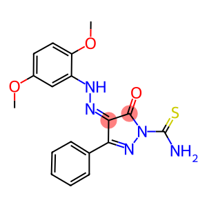 4-[(2,5-dimethoxyphenyl)hydrazono]-5-oxo-3-phenyl-4,5-dihydro-1H-pyrazole-1-carbothioamide