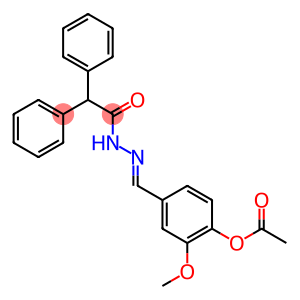 4-[2-(diphenylacetyl)carbonohydrazonoyl]-2-methoxyphenyl acetate