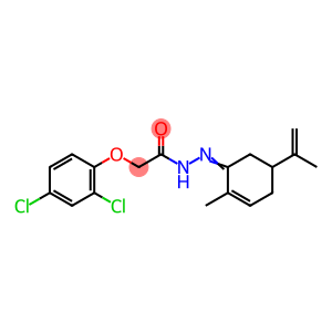 2-(2,4-dichlorophenoxy)-N'-(5-isopropenyl-2-methyl-2-cyclohexen-1-ylidene)acetohydrazide