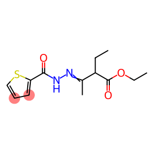 2-Thiophenecarboxylic acid, 2-[2-(ethoxycarbonyl)-1-methylbutylidene]hydrazide