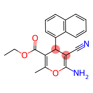 ethyl 6-amino-5-cyano-2-methyl-4-(1-naphthyl)-4H-pyran-3-carboxylate