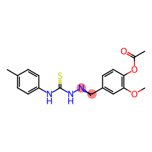 2-methoxy-4-(2-{[(4-methylphenyl)amino]carbonothioyl}carbonohydrazonoyl)phenyl acetate