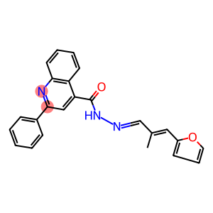 N'-[3-(2-furyl)-2-methyl-2-propenylidene]-2-phenyl-4-quinolinecarbohydrazide