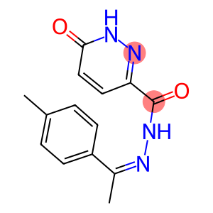 N'-[1-(4-methylphenyl)ethylidene]-6-oxo-1,6-dihydro-3-pyridazinecarbohydrazide