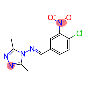 4-({4-chloro-3-nitrobenzylidene}amino)-3,5-dimethyl-4H-1,2,4-triazole