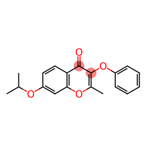 4H-1-Benzopyran-4-one, 2-methyl-7-(1-methylethoxy)-3-phenoxy-