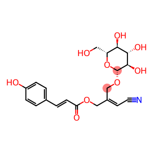 β-D-Glucopyranoside, (2E)-3-cyano-2-[[[(2E)-3-(4-hydroxyphenyl)-1-oxo-2-propen-1-yl]oxy]methyl]-2-propen-1-yl