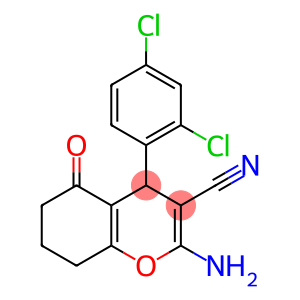 2-amino-4-(2,4-dichlorophenyl)-5-oxo-5,6,7,8-tetrahydro-4H-chromene-3-carbonitrile