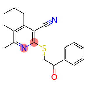 1-methyl-3-[(2-oxo-2-phenylethyl)sulfanyl]-5,6,7,8-tetrahydro-4-isoquinolinecarbonitrile