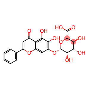 (2S,3S,4S,5R,6S)-6-(5,6-dihydroxy-4-oxo-2-phenyl-chromen-7-yl)oxy-3,4, 5-trihydroxy-oxane-2-carboxylic acid