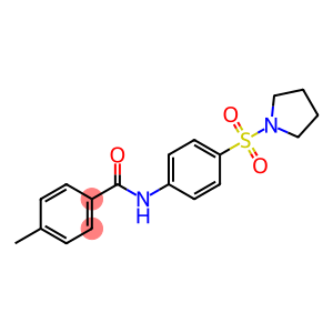 4-methyl-N-[4-(1-pyrrolidinylsulfonyl)phenyl]benzamide